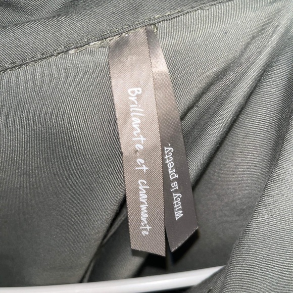 Pretty army green blazer / very comfy / washable - Picture 3 of 3